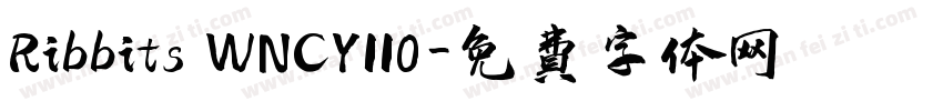 Ribbits WNCY110字体转换